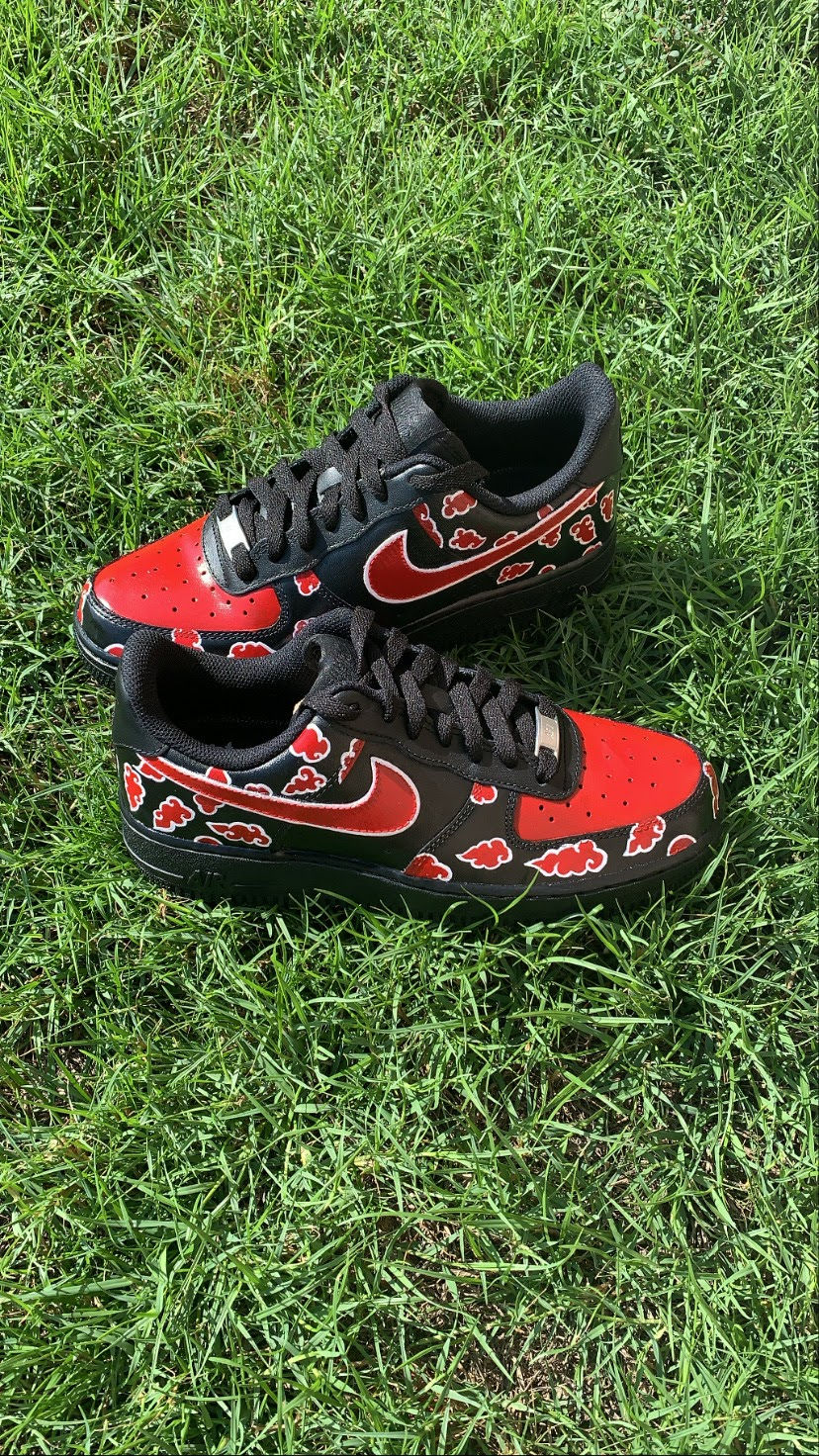 Naruto Clouds Themed Custom Shoes