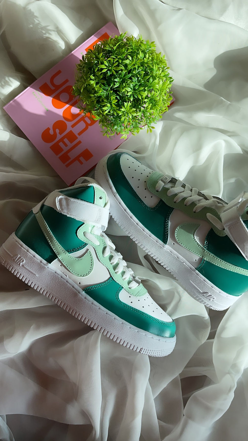 Forest Green Nike Custom Shoes
