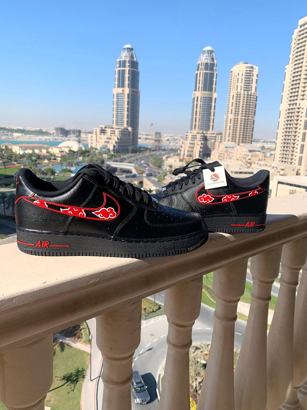 Thumbnail: Naruto Clouds Custom Shoes