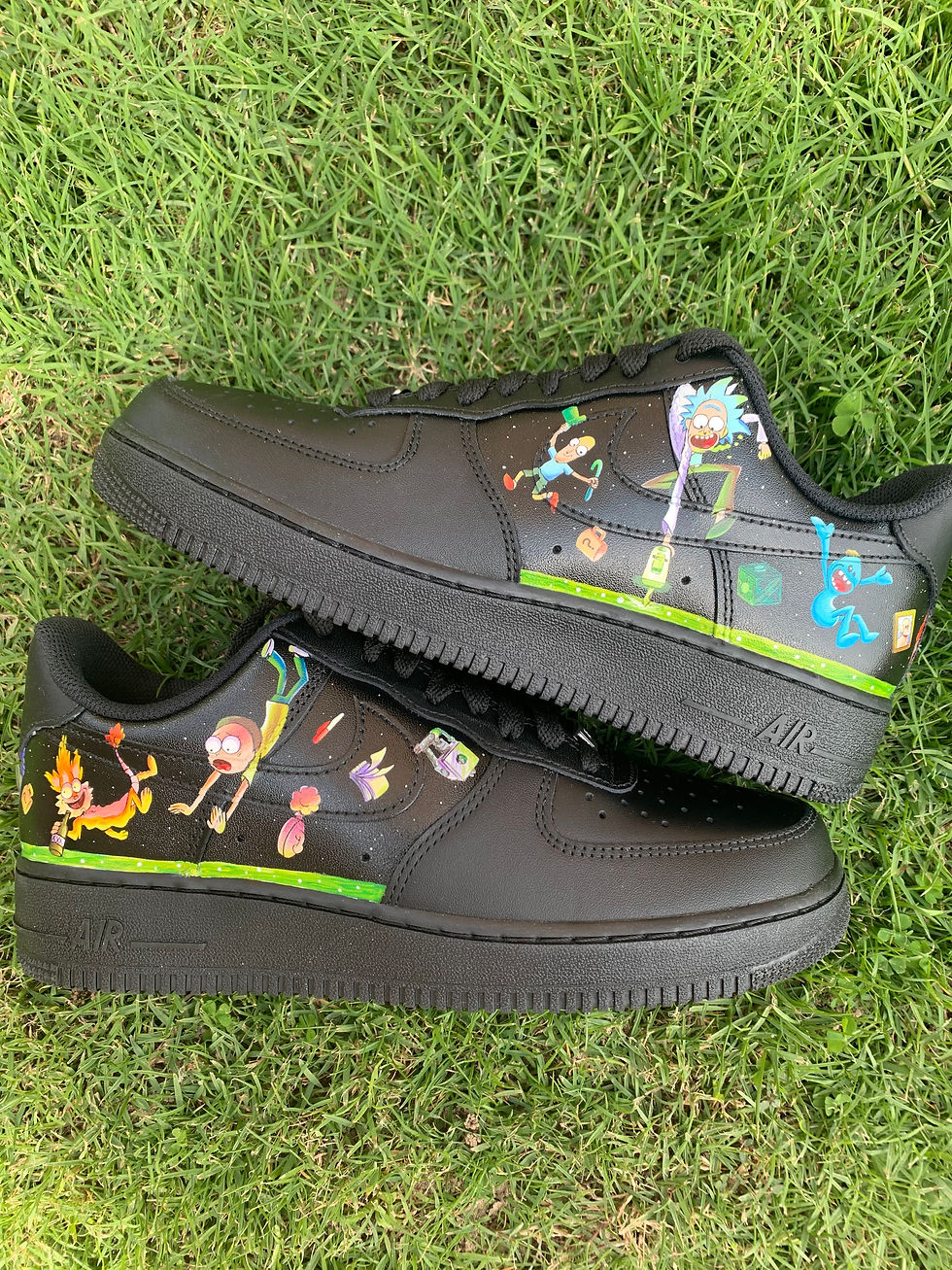 Thumbnail: Rick and Morty Themed Custom Shoes