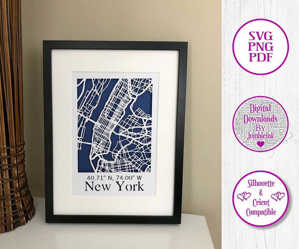 Thumbnail: City of New York map cutting machine files SVGs
