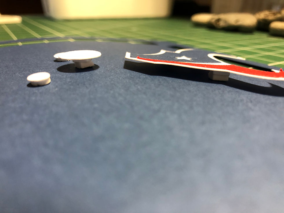 Thumbnail: Houston Texans Football - Square 3D Paper Cut Shadow Box