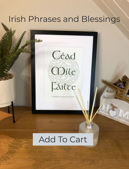 Blessings and Proverbs Irish Themed Poster Prints by Ireland With Love