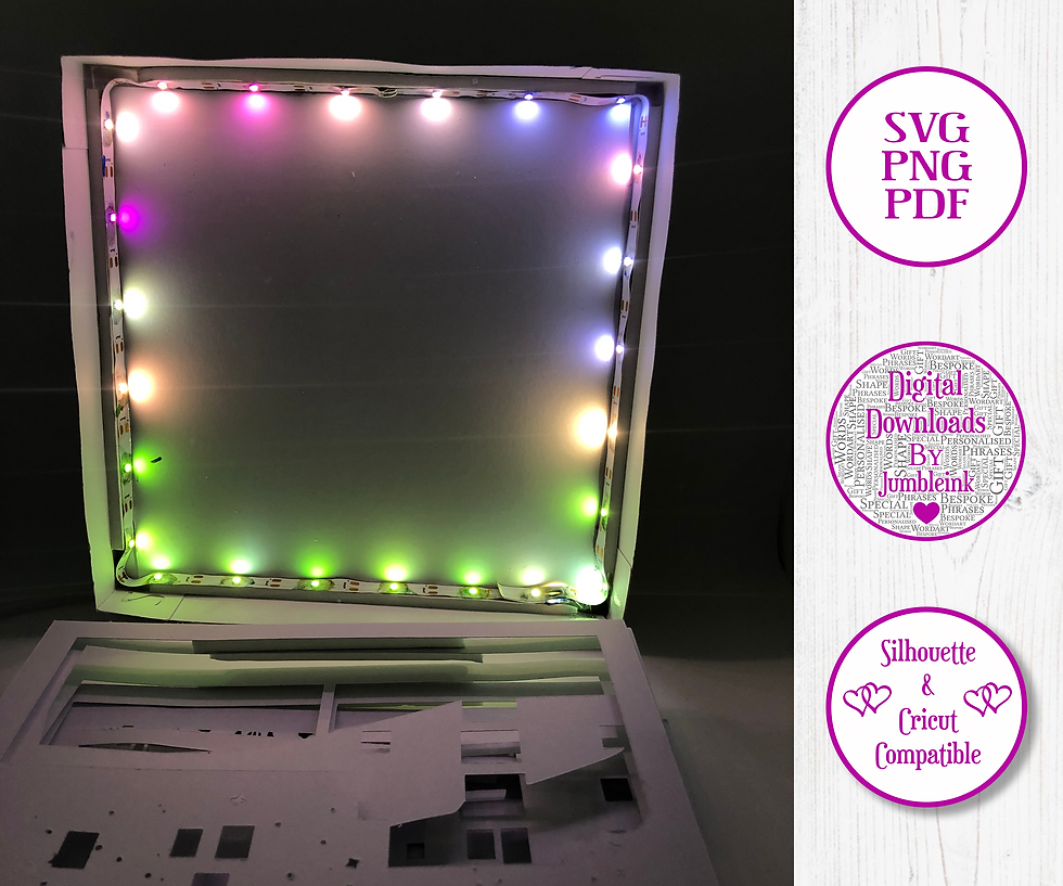Thumbnail: Windmill - 3D Paper Cut Template Light Box SVG