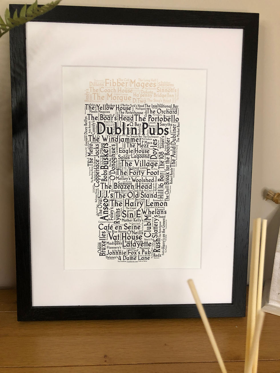 Thumbnail: Pint of Dublin Pubs County Pubs of Ireland Irish Themed Poster Irish Print