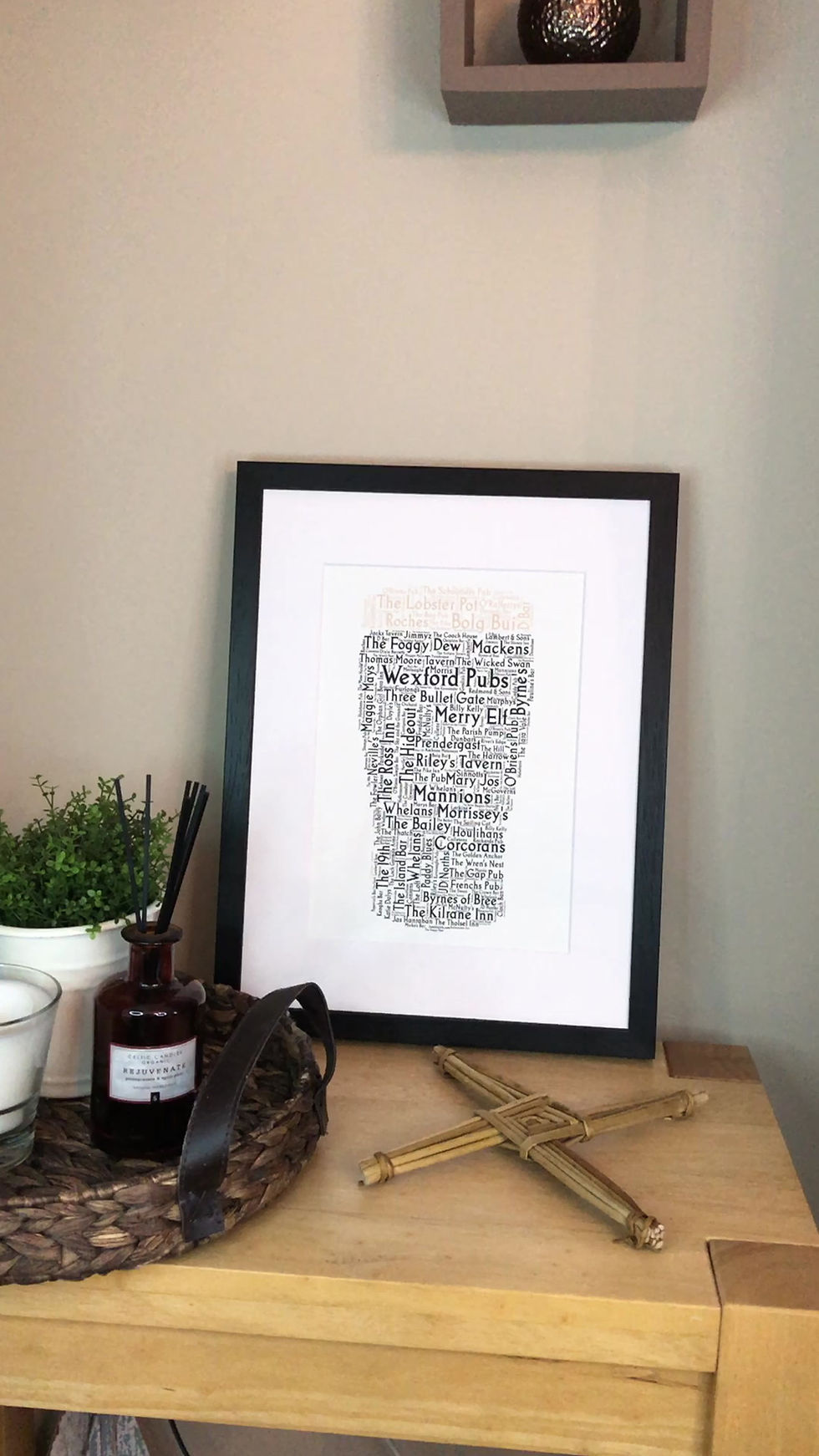 Thumbnail: Pint of Wexford Pubs County Pubs of Ireland Irish Themed Poster Irish Print