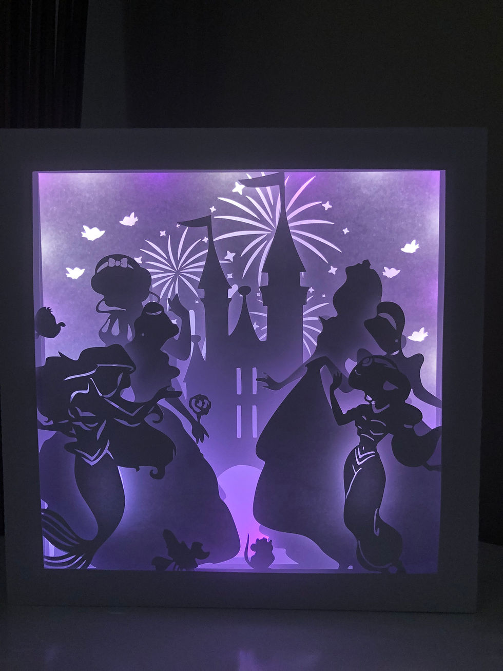Thumbnail: Disney Princess - 3D Paper Cut Template Light Box