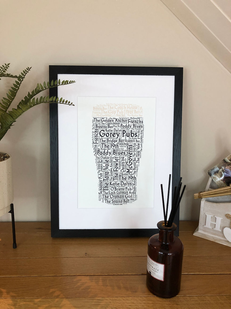 Pint of Gorey Pubs Irish Themed Pubs of Ireland Poster Print Irish Print , Pint of Irish Stout, Lager or Ale