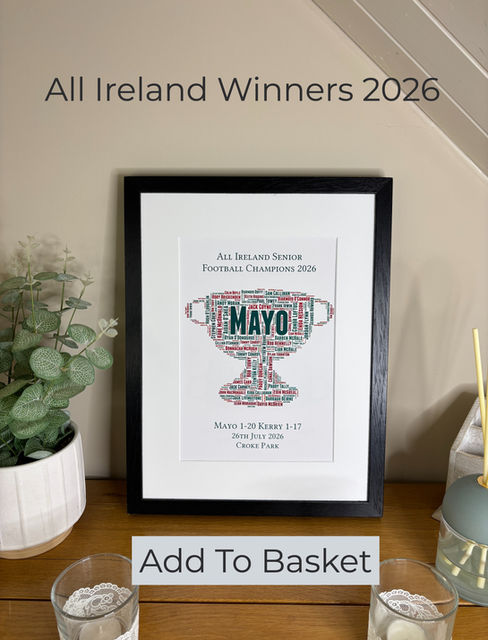Mayo 2026 GAA All Ireland Senior Football Champions Can Be Personalised