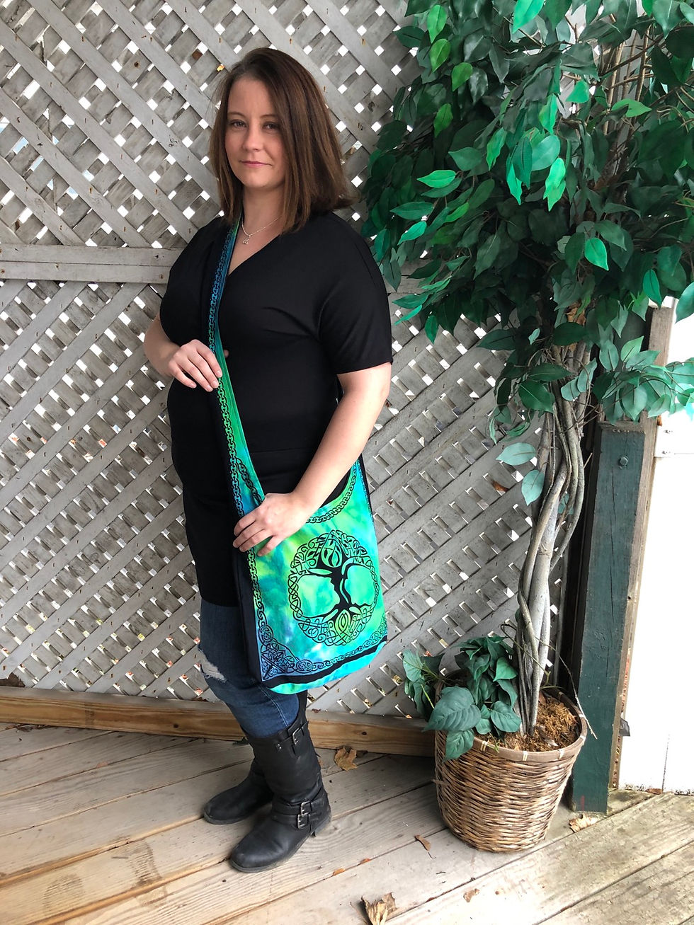 Thumbnail: True Cross-body Tie-dye Tree of Life bag