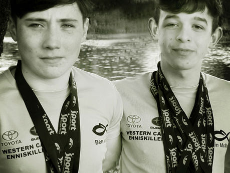 Swim Ulster Easter Qualifying Gala Medal Haul for Oisin and Ben