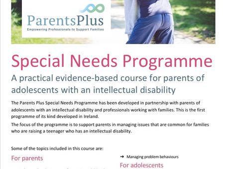 ParentsPlus- SEN Programme.
