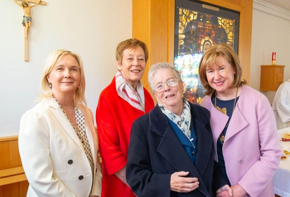 Sister Nora Smyth is pictured here with Principal of Saint Catherine’s College, Mrs Noeleen Tiffney, and former principals, Mrs Margaret Martin and Mrs Deirdre McDonald.
