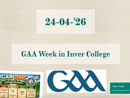 Inver College Newsletter: 24-04-'26