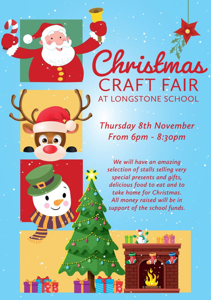 Christmas Craft Fair on Thursday 8th November 2018