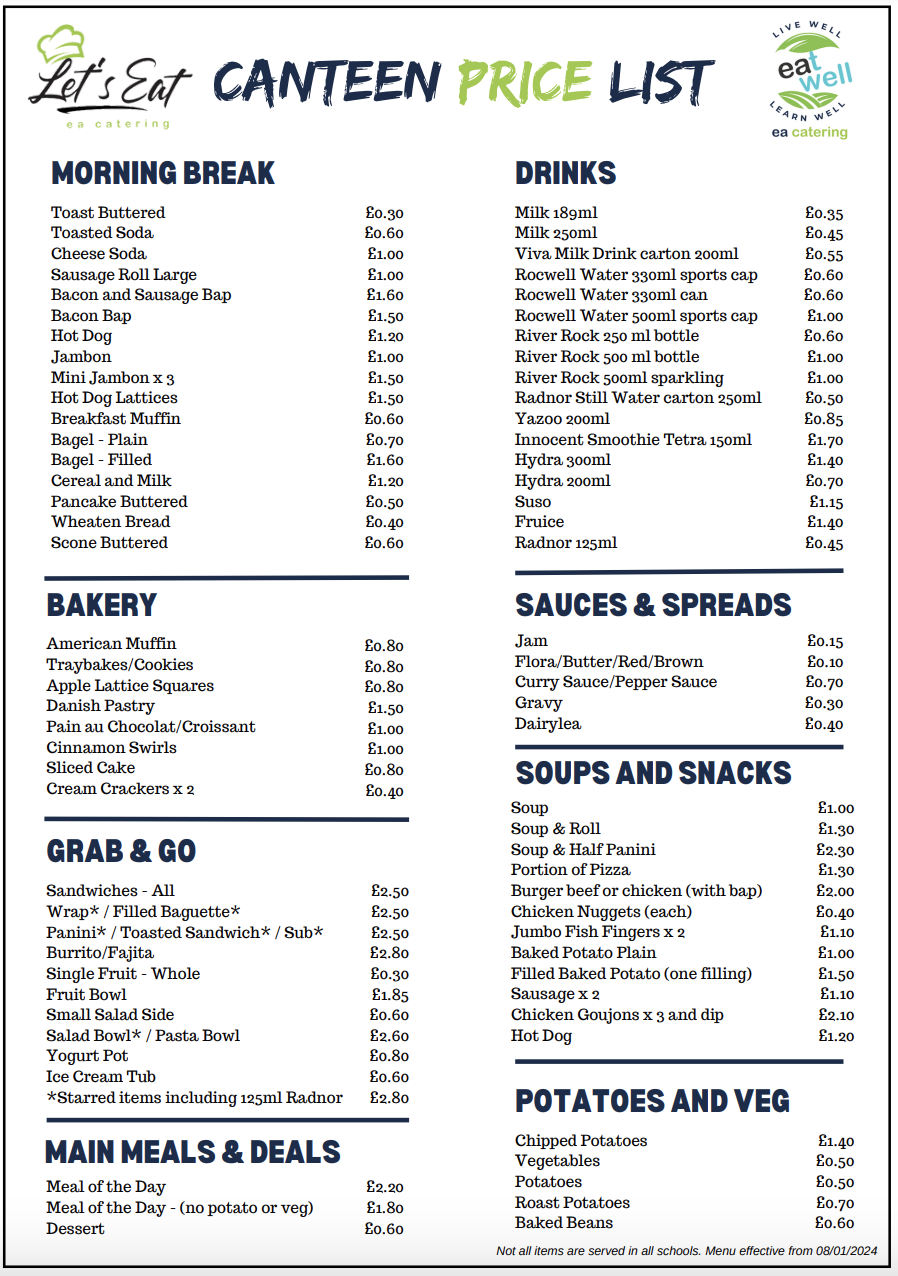 new-canteen-menu-prices-2024