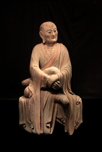 中国 時代 銘木紫檀 羅漢坐像 阿羅漢 座像 10kg 高さ43.5cm 陶質十六羅漢塑像 – Setopedia