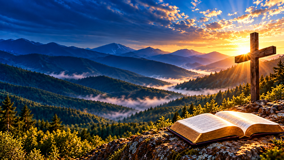 Sunrise Cross Over Misty Mountain Valley.png