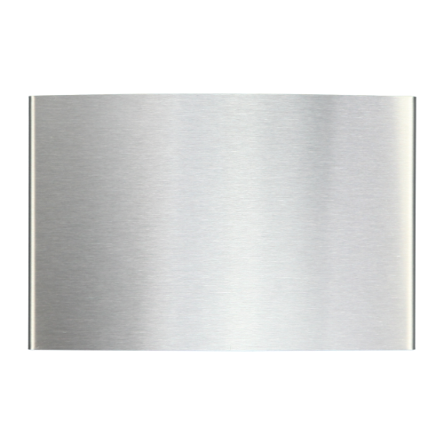 Thumbnail: RVS Gebogen Naambord 19x12cm