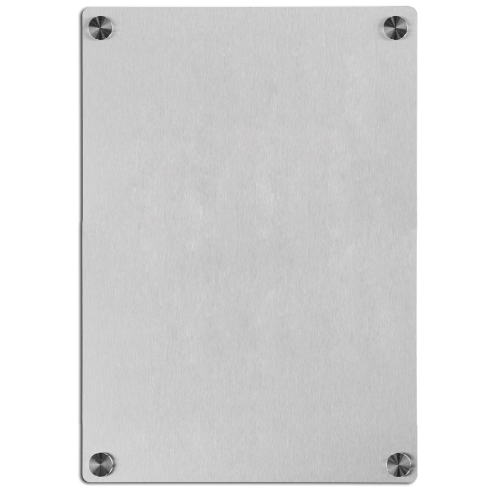 Thumbnail: RVS Naambord 20x25cm Lasergesneden