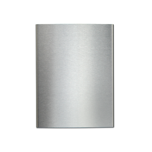 Thumbnail: RVS Gebogen Naambord 20x25cm