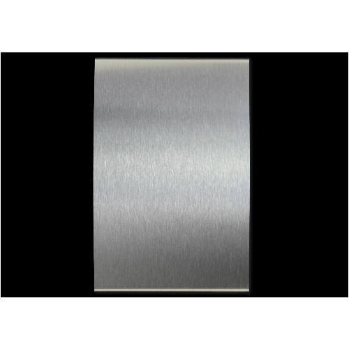 Thumbnail: RVS Gebogen Naambord 12x19cm