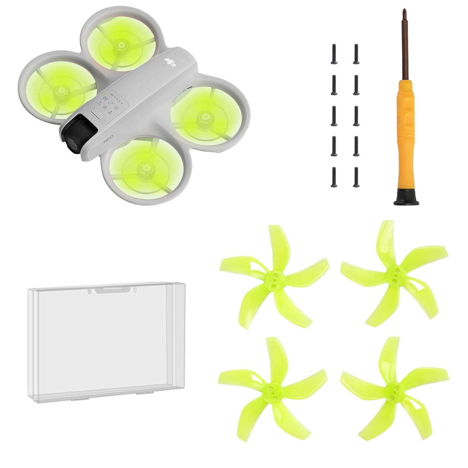 Drone Colorful Paddle Propeller for DJI NEO Silent Power Noise Reduction Replace