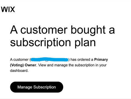 Emails coming from the park re. "subscription plan"