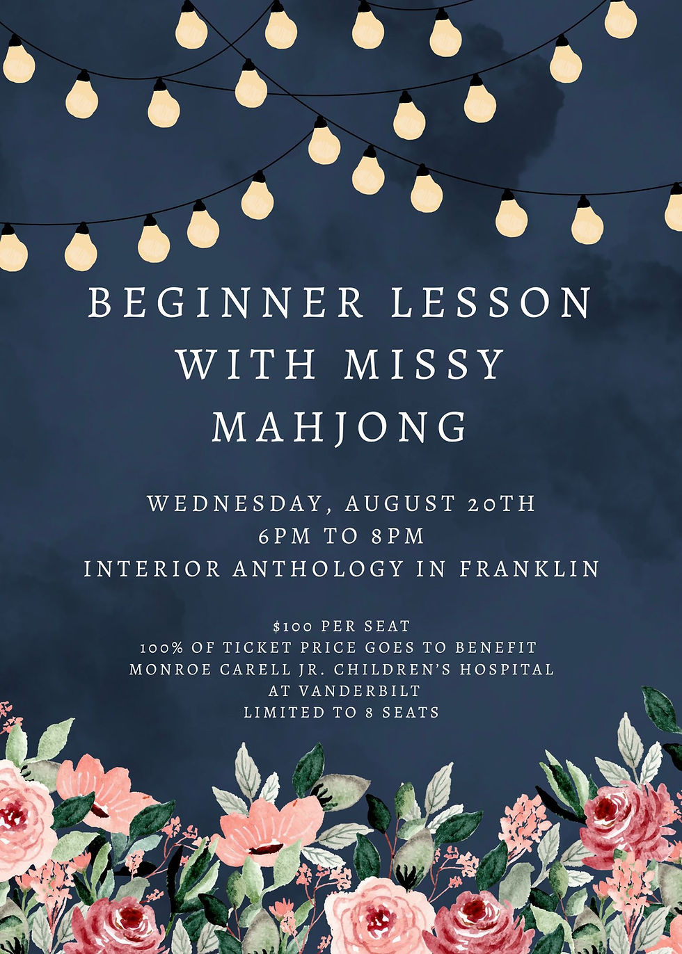 Beginner Lesson with Missy Mahjong