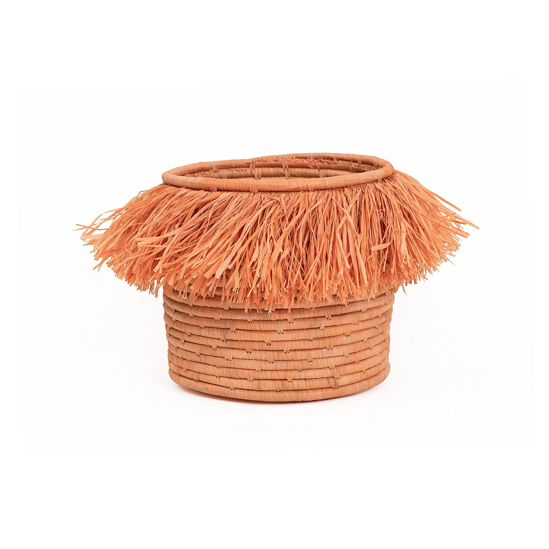 Large Peach Fringed Catch All