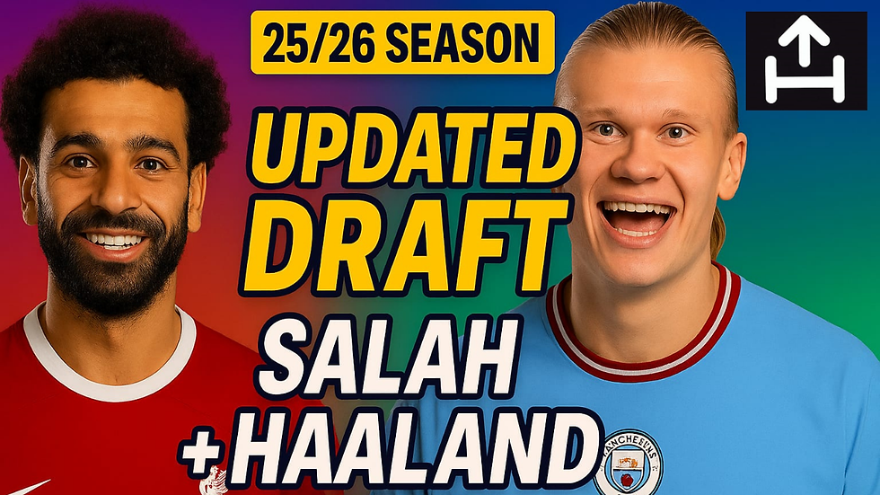 Salah and Haaland Bench Boost Draft Gameweek 1