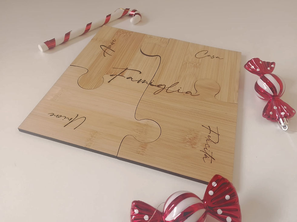 Miniatura: SET DI 4 SOTTOBICCHIERI PUZZLE