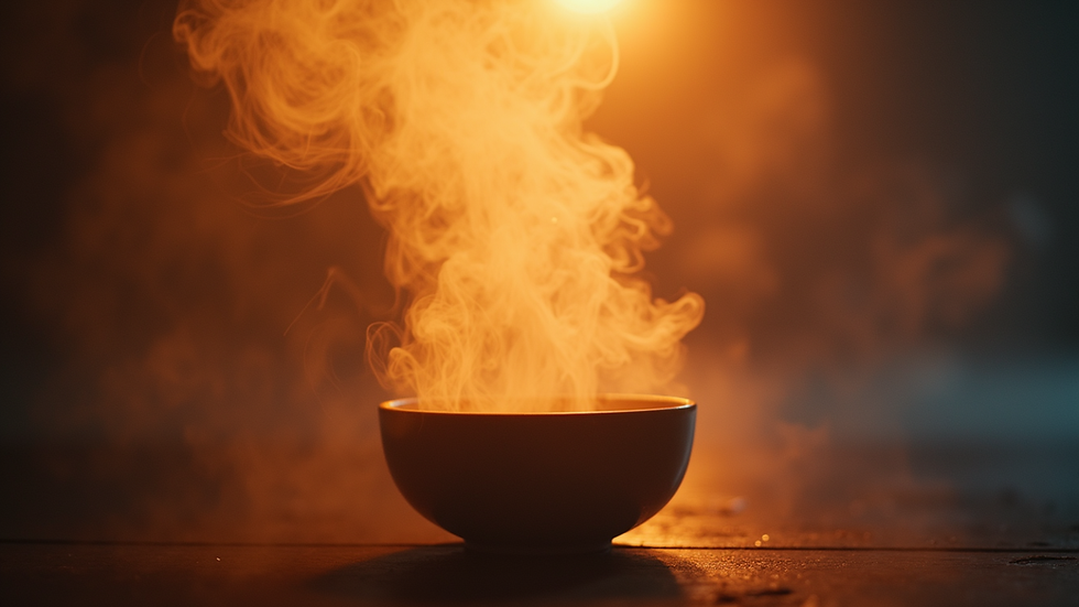 Close-up de difusor de aromas com luz suave