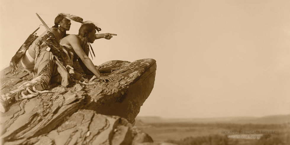 Watching the Herd, Variation, Blackfoot, Montana, 1912, Roland Reed