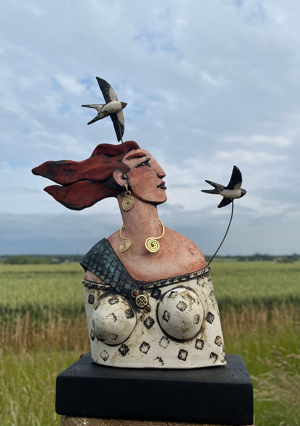 Boudica with swallows