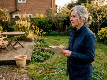 Woman planning upgrades to back garden