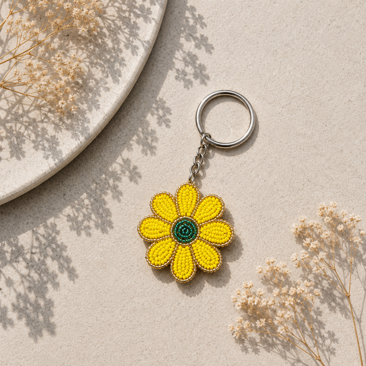 Copy of Majestic Lion Beaded Keychain