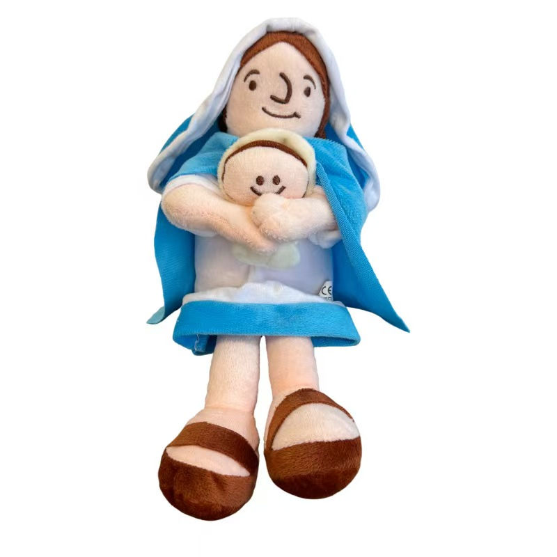 Novo boneco de pelúcia árabe de Jesus e Maria, brinquedo para o Dia das Crianças