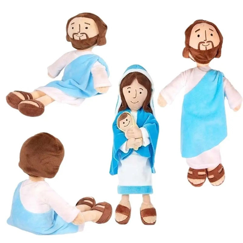 Novo boneco de pelúcia árabe de Jesus e Maria, brinquedo para o Dia das Crianças