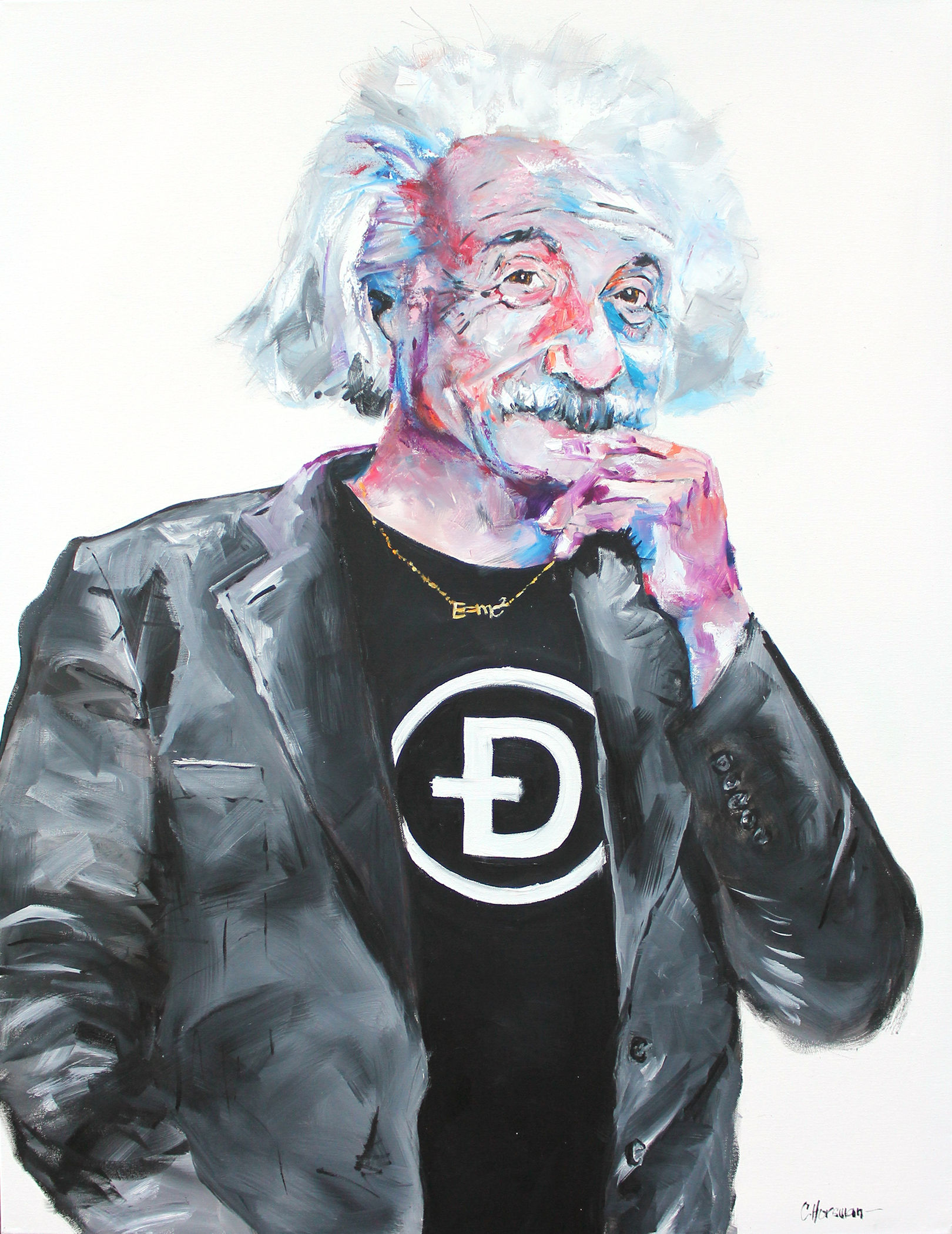 Einstein Elon - Framed