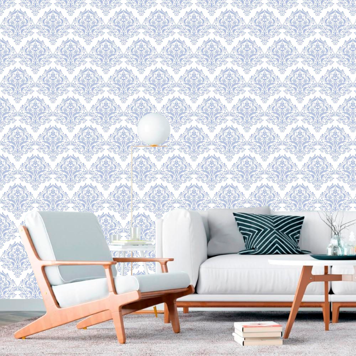 Arabesco Ondas Azuis