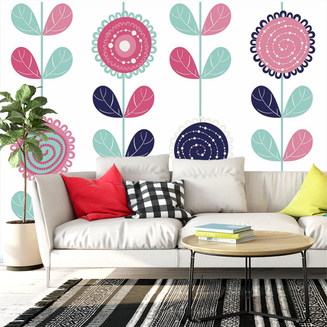 Papel de Parede Floral 44