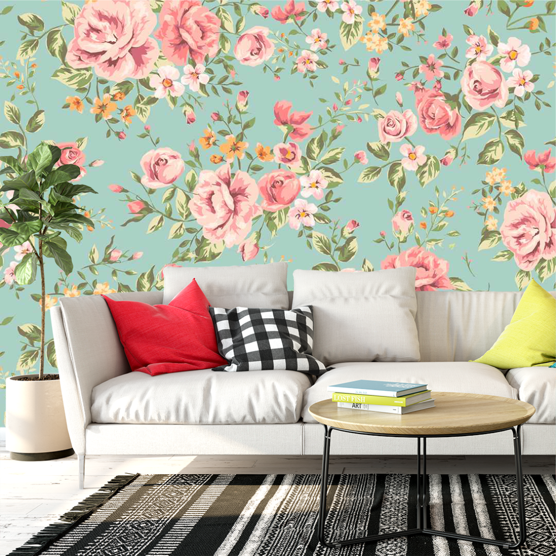 Papel de Parede Floral 02