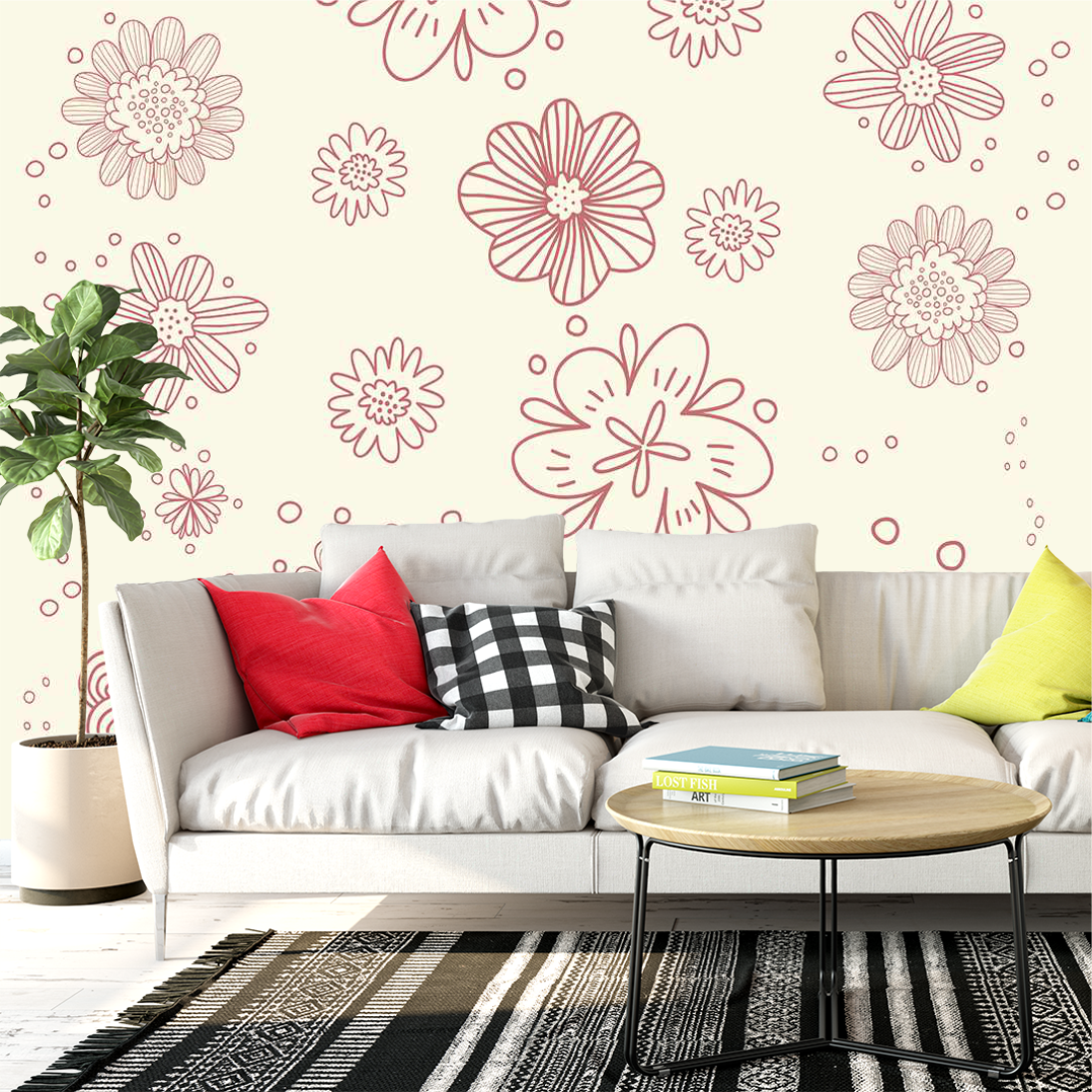 Papel de Parede Floral 34