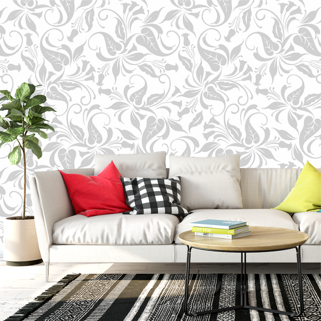 Papel de Parede Floral 74