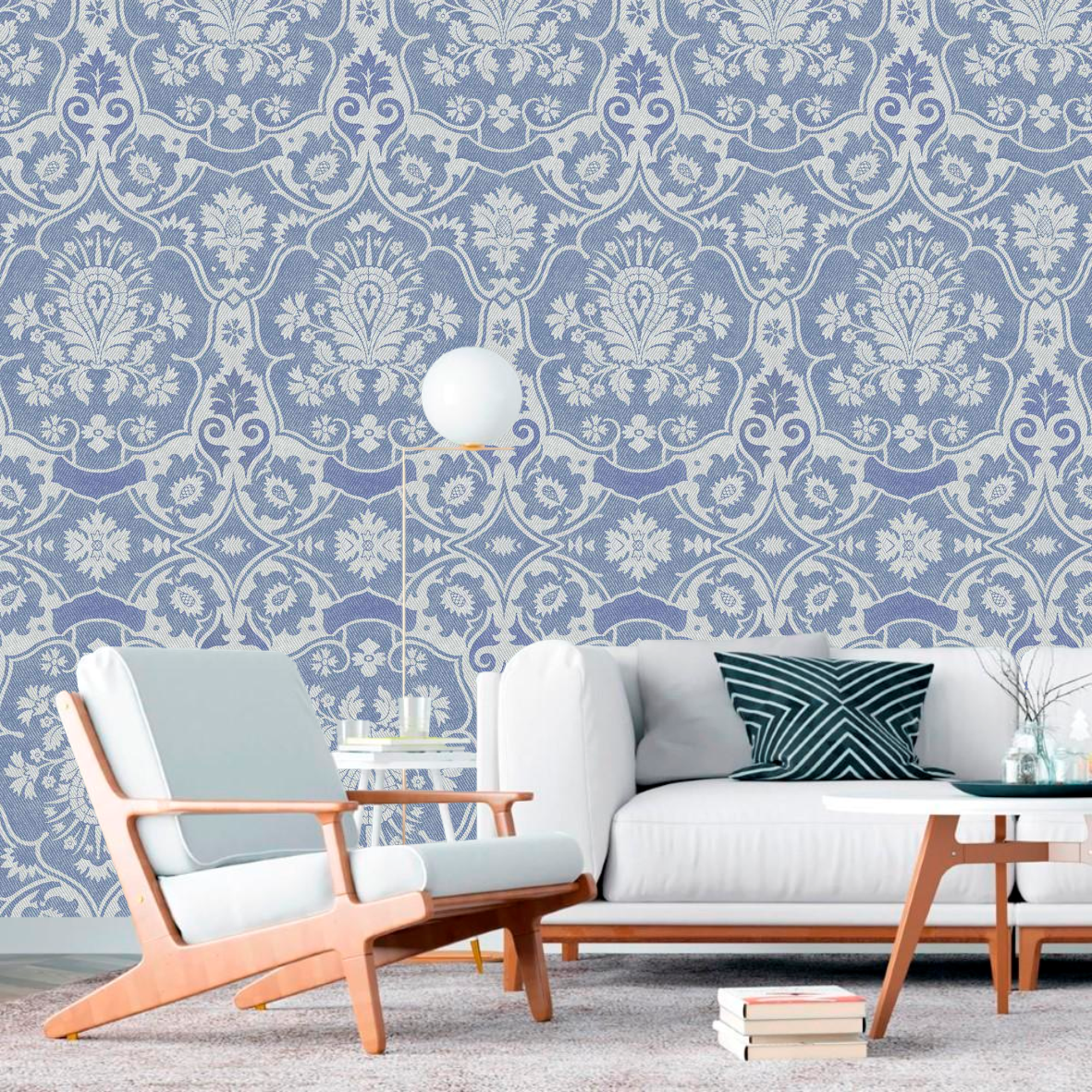 Arabesco Azul Pastel