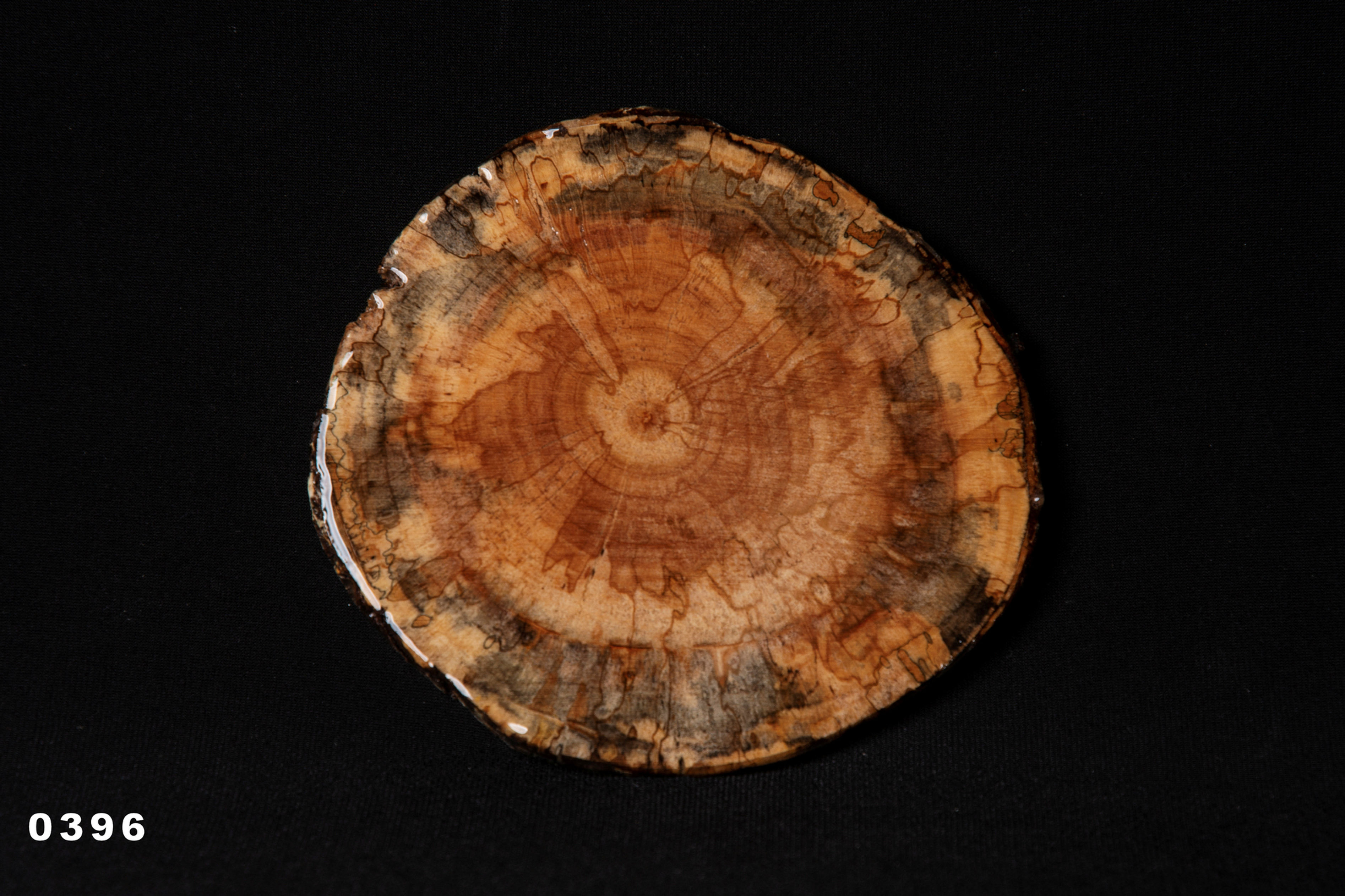 Ensemble de 4 sous-verres en Merisier vieilli