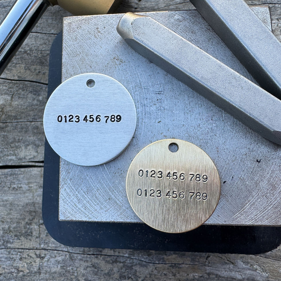Thumbnail: Classic Hand-Stamped Tag (Large)