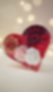 personalised resin heart memorial keepsake with roses custom name date floral tribute UK handmade gift