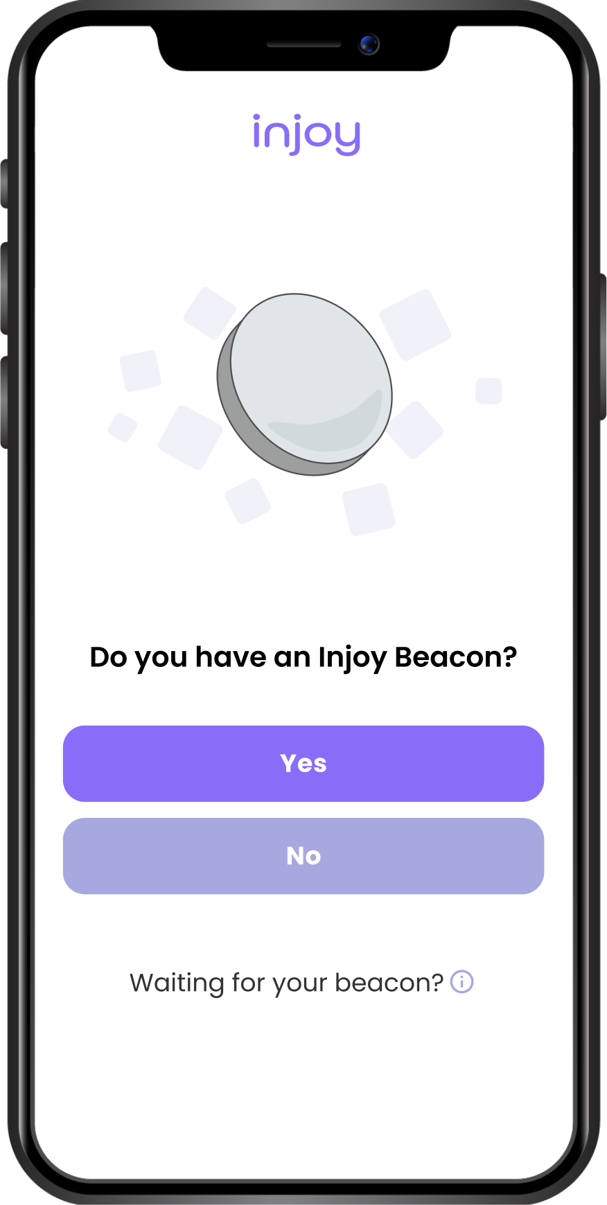 The Injoy beacon setup instructions